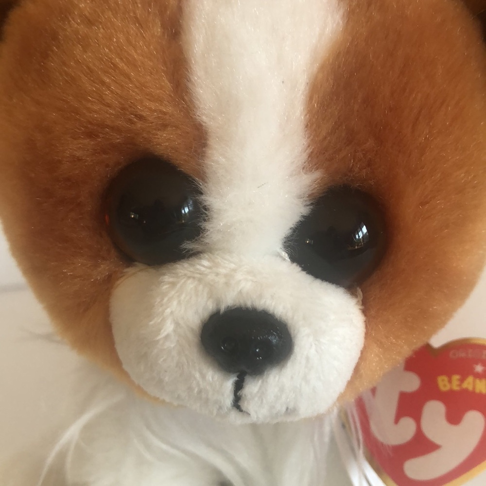 Velve Ty Original Beanies Barks Dog Plush With Swing Tag - Picture 3 of 11